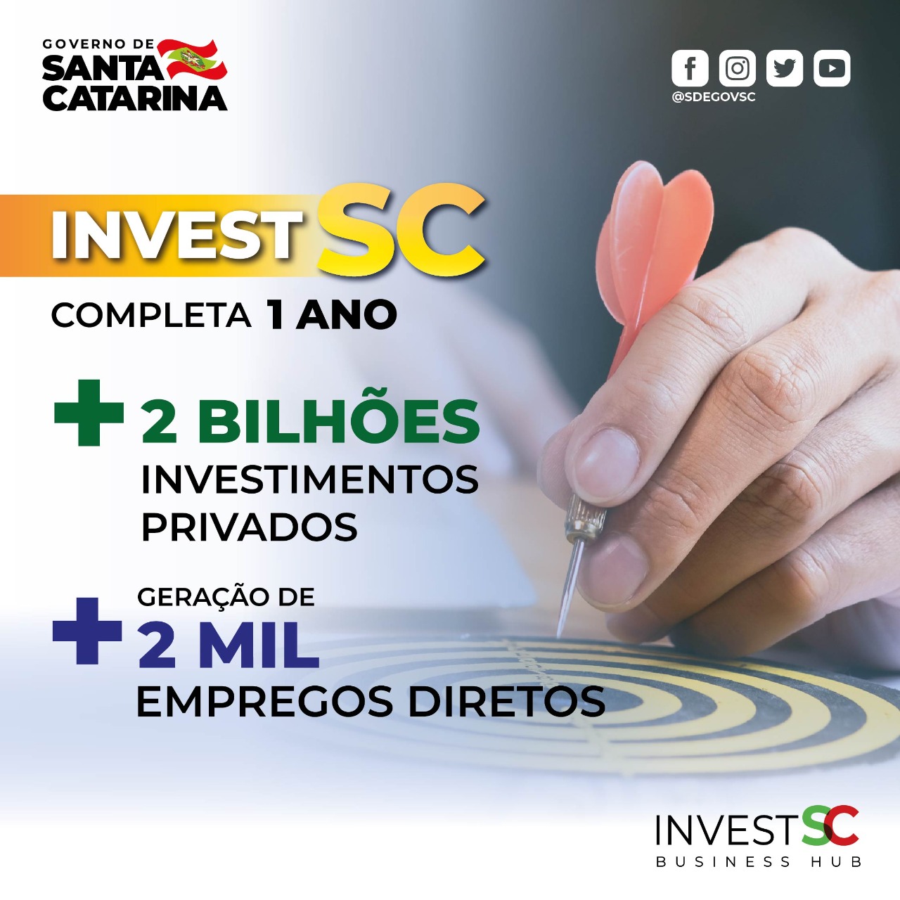 InvestSC cumple un año con la captación de más de 2.000 millones de reales en inversiones